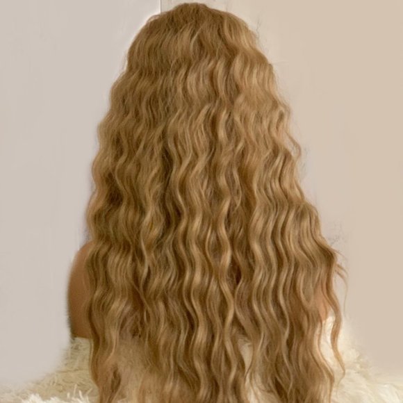 Swiss Lace Front Honey Blonde Waterfall Waves Wig main image 7
